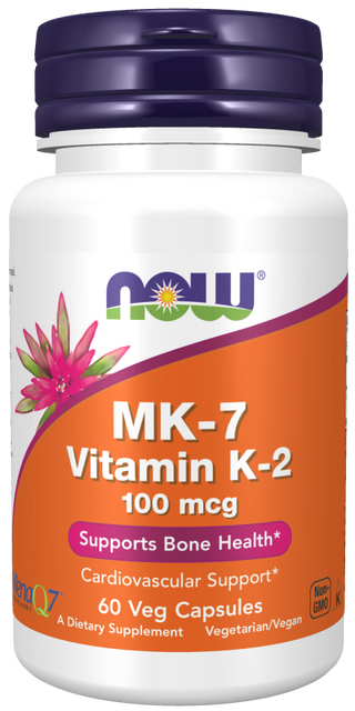 vitamin k-2 (mk7) 100 mcg  60 vcaps by Now Foods