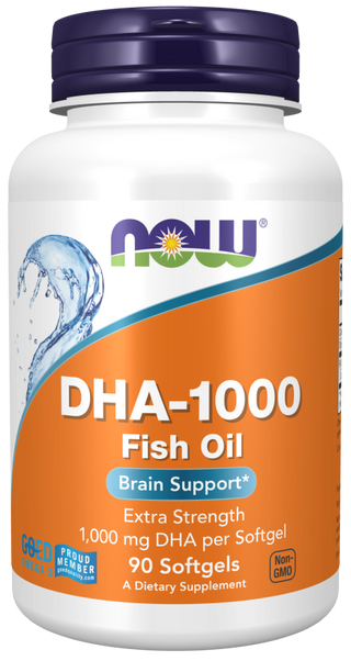 dha 1000mg brain support  90 sgels by Now Foods