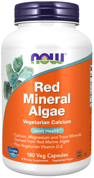 red mineral algae (aquamin) 180 vcaps by Now Foods