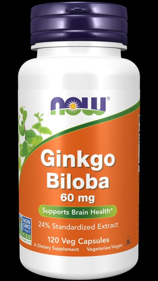 ginkgo biloba 60mg  120 vcaps by Now Foods