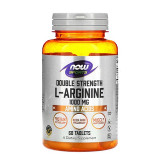 L-Arginine 1000mg - 60 Tablets (NOW Sports)