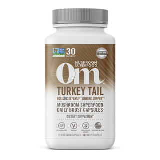 Turkey Tail Mushroom Superfood Capsules - Om Organic Mushroom Nutrition