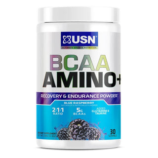 BCAA Amino+ - Blue Rasberry - 30 Servings (USN)