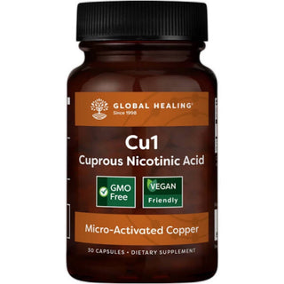 Cu1 - Cuprous Nicotinic Acid - 30 Capsules (Global Healing)