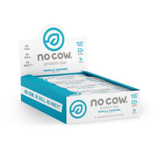 No Cow Protein Bar - Box of 12 Bars - 25.44 OZ - Vanilla Caramel