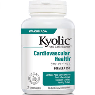 Kyolic Aged Garlic Extract - Cardiovascular Health Formula 250 - 60 Vegan Caplets (Wakunaga)
