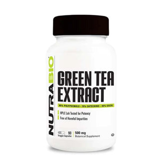 Green Tea Extract 500mg - 90 Veggie Capsules (NutraBio)