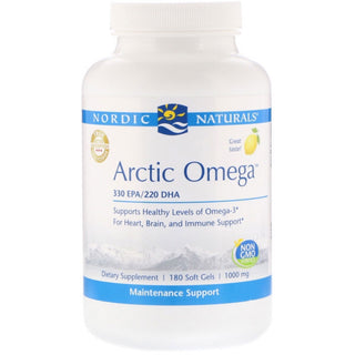 Arctic Omega 1000 mg - 180 Lemon Soft Gels (Nordic Naturals)