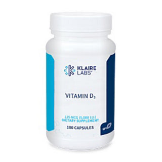 Vitamin D3 5000IU - 100 Caps Klaire Labs
