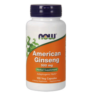 American Ginseng 500mg - 100 Veg Capsules (NOW Foods)